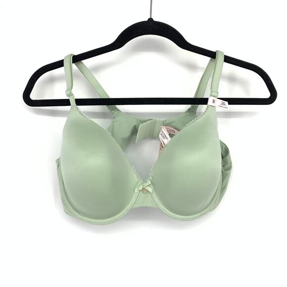 Victorias Secret Body By Victoria Lined Perfect Coverage Bra Womens Sz 38C Green - Picture 1 of 7